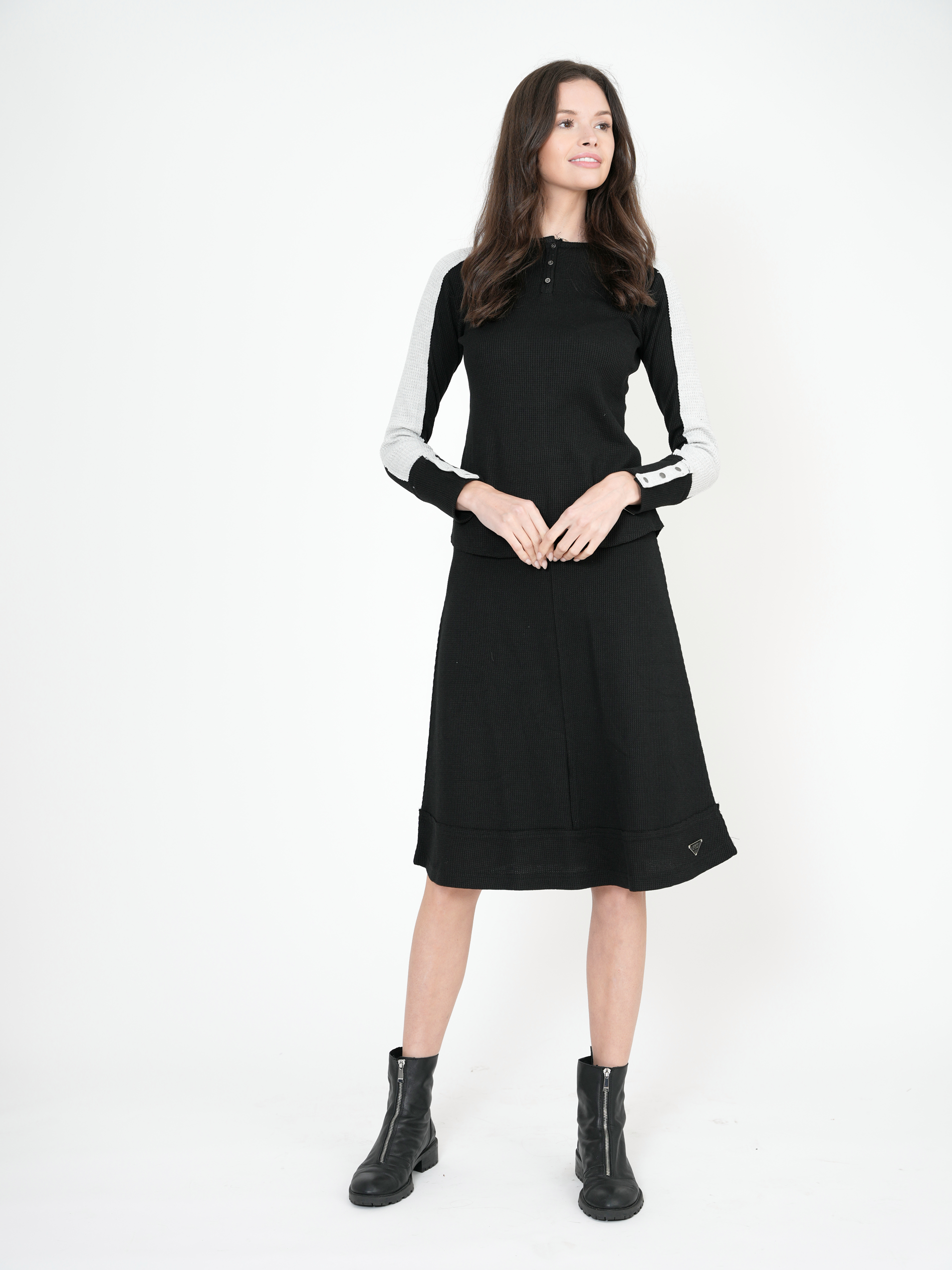 Small Waffle Short Skirt