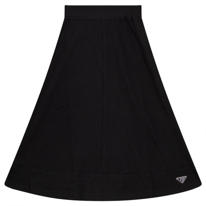 Small Waffle Short Skirt Black