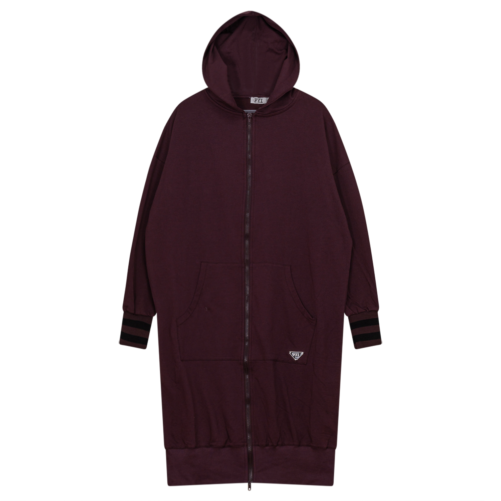 Cotton Terry Dress Wine