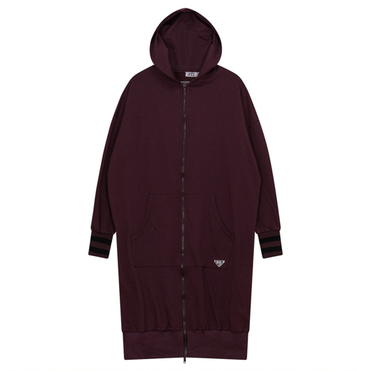 Cotton Terry Dress Wine