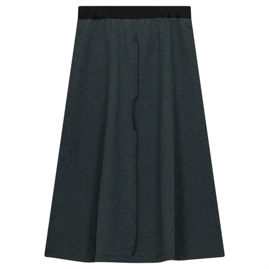 Fine Rib Flare Skirt Forest Mix
