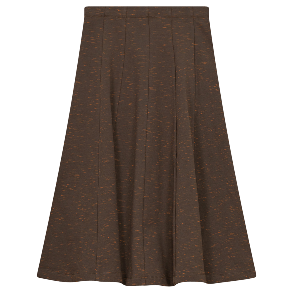 Stretch Mix Panel Skirt Cocoa