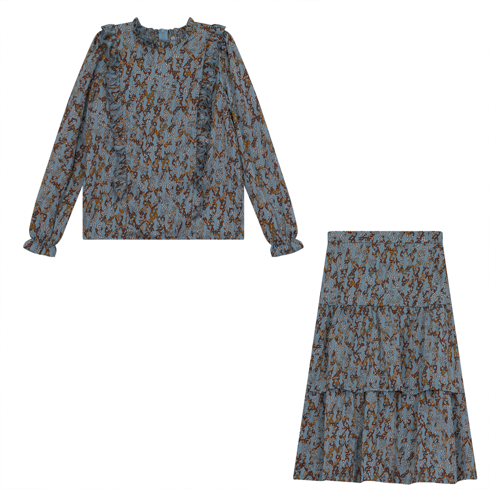Square Chaine Print 2pc Set