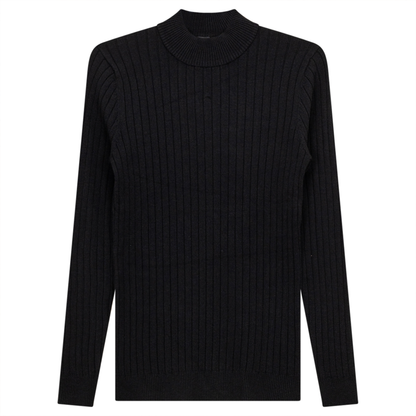 Maternity Sweater Knit Mock Neck