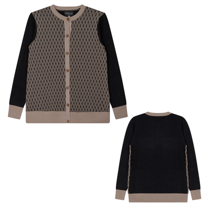 Materniity Diamond Shapped Knit Cardigan