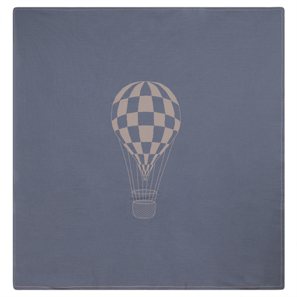 Knit Checkered Hot Air Balloon Blanket