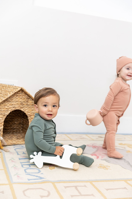 Onesie With Knitted Hat