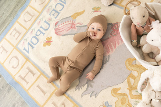 Onesie With Knitted Hat