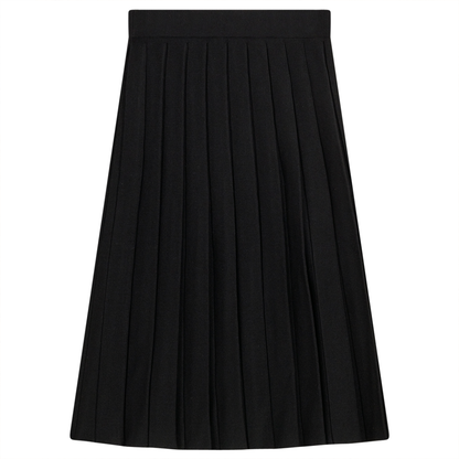 Pleated Knit Maxi Skirt