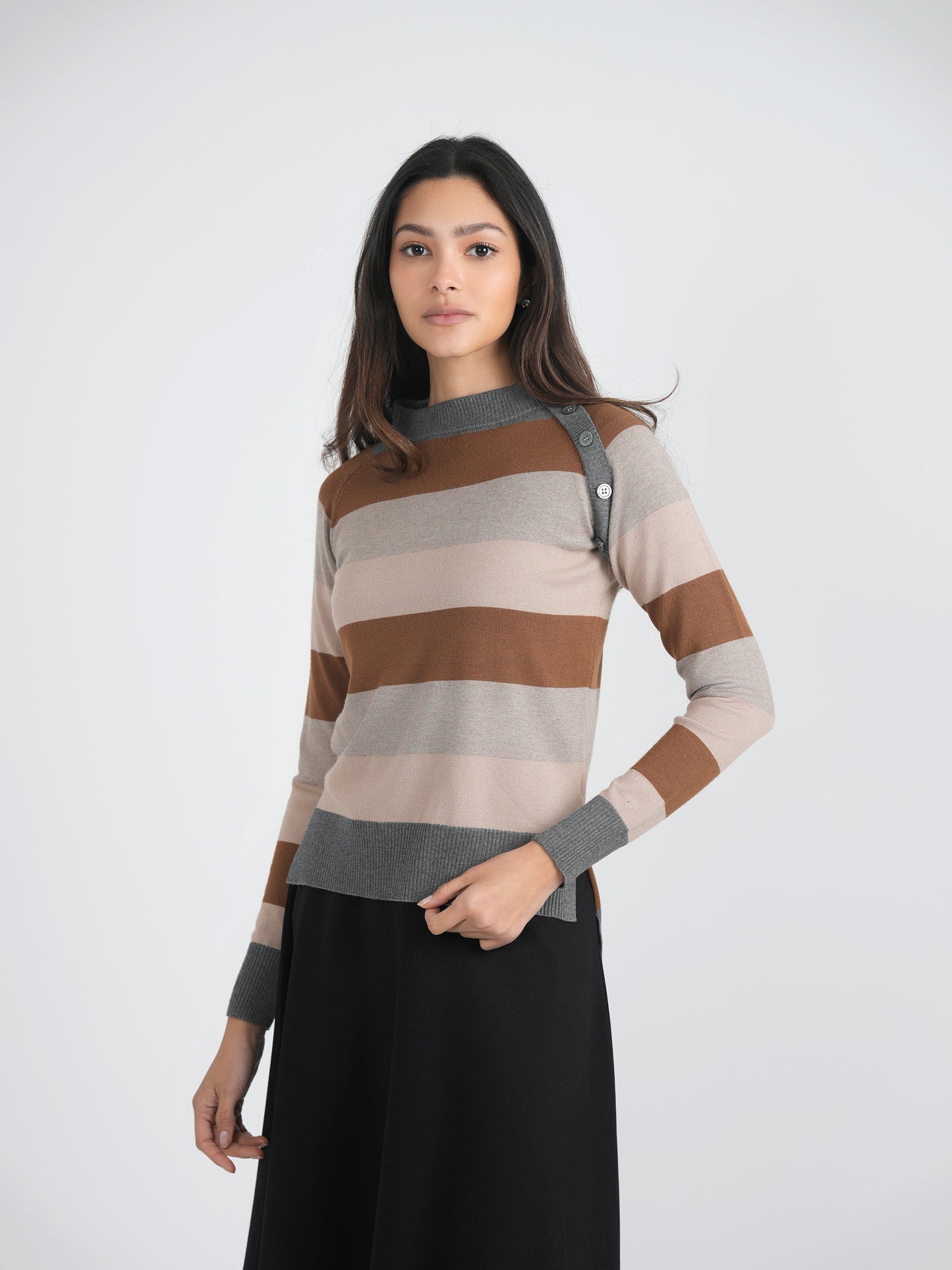 Stripped Knit Sweater