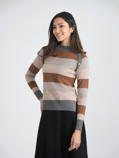Stripped Knit Sweater