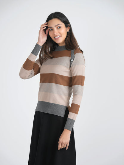 Stripped Knit Sweater