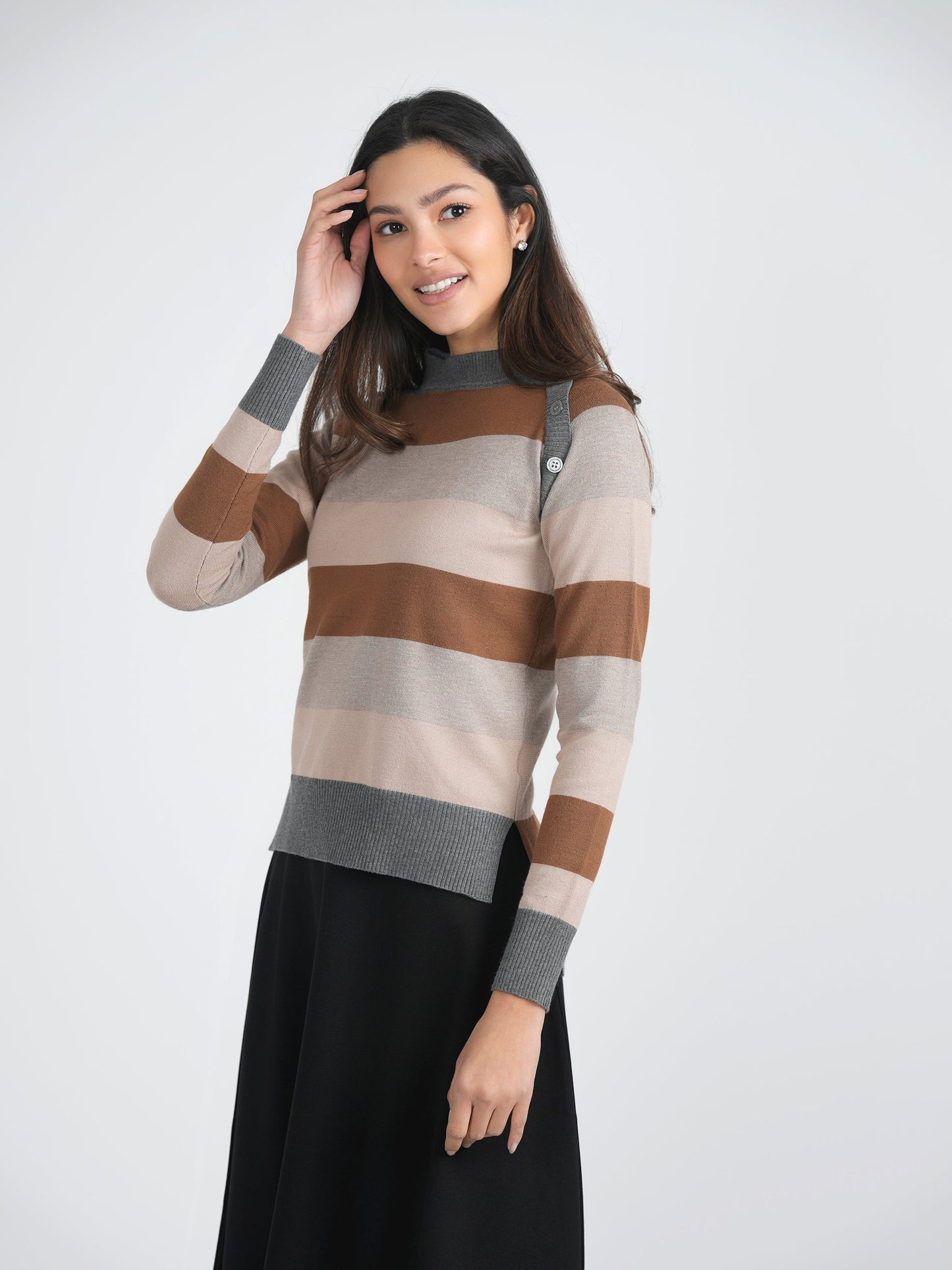 Stripped Knit Sweater