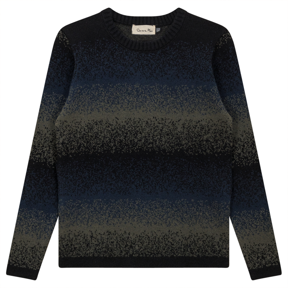 Dip Die Sweater Black Dark Navy Dark Olive