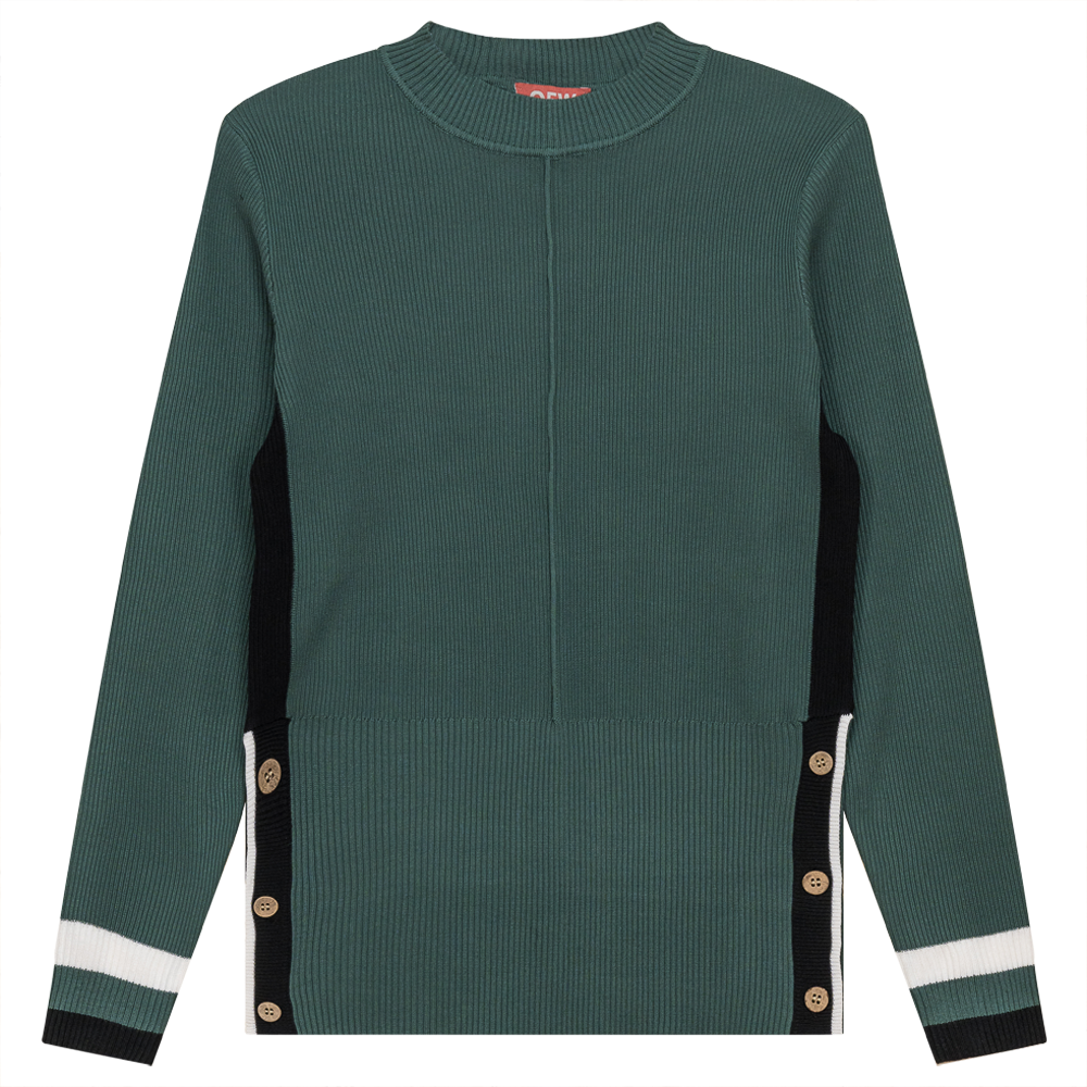 High Kosher Neck Sweater Basil