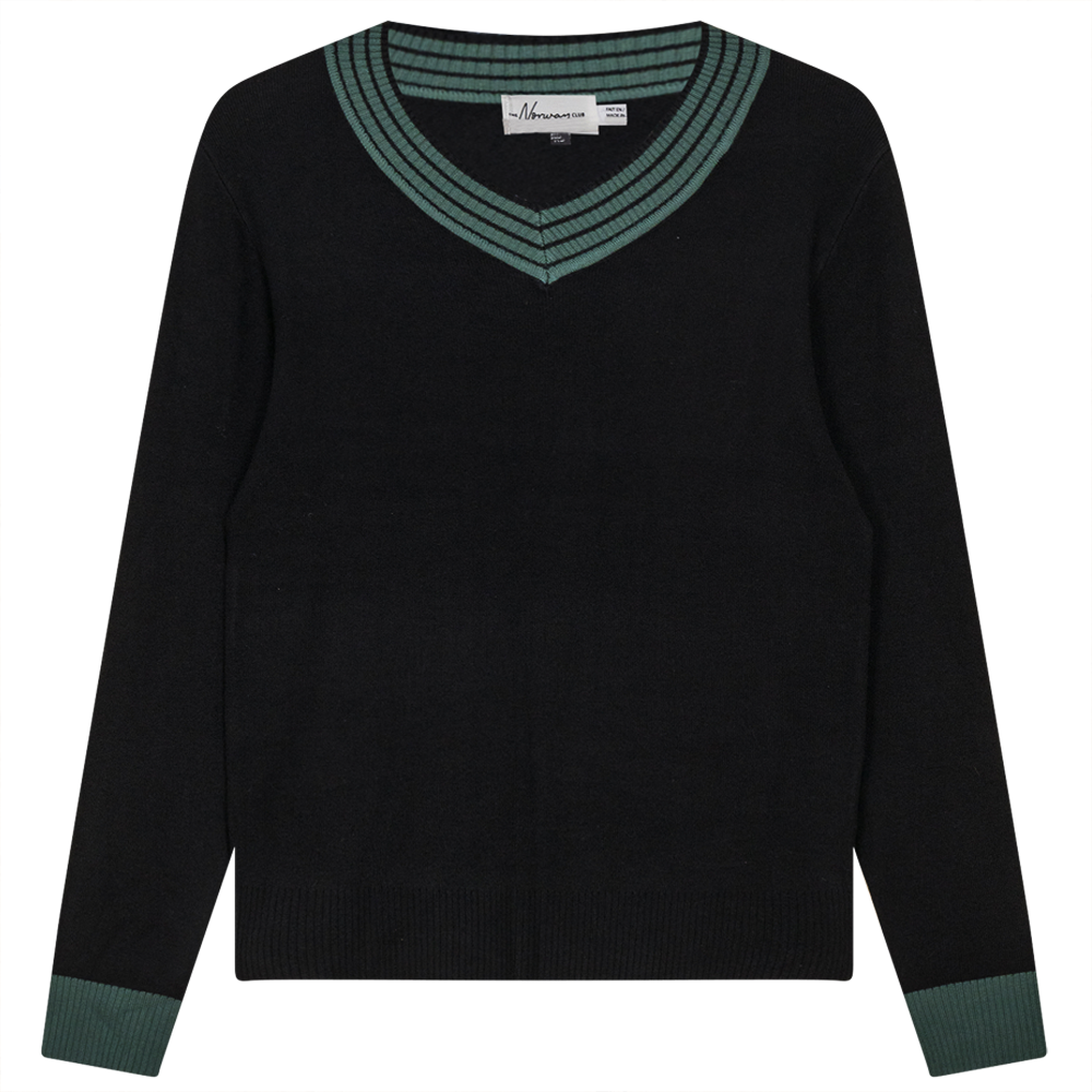 V Neck Sweater Black