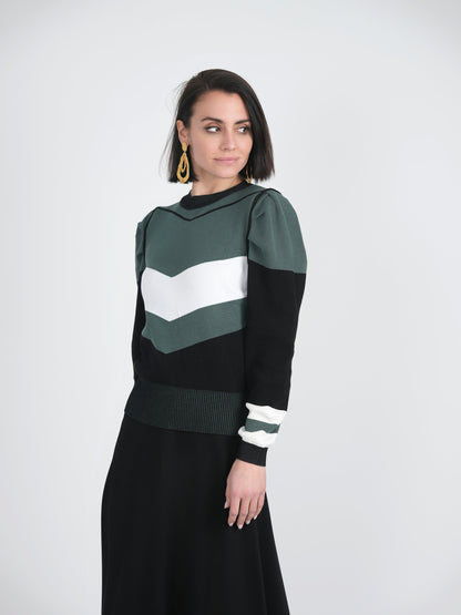 Striped Knit Sweater