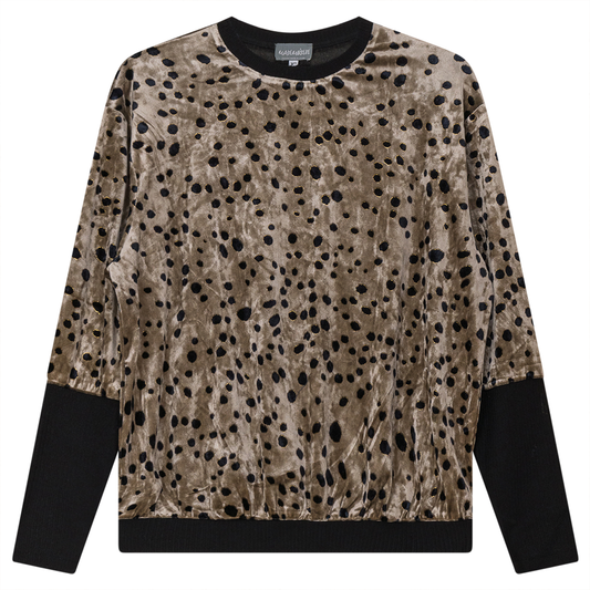 Flocked Velour Bubble Top