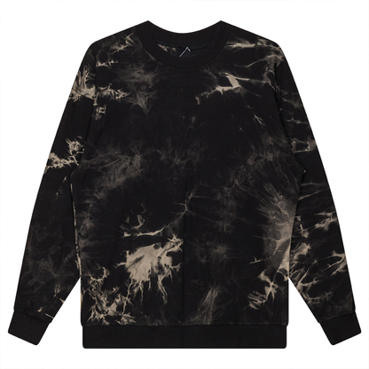 Tie Dye Dolman Top Black Mocha