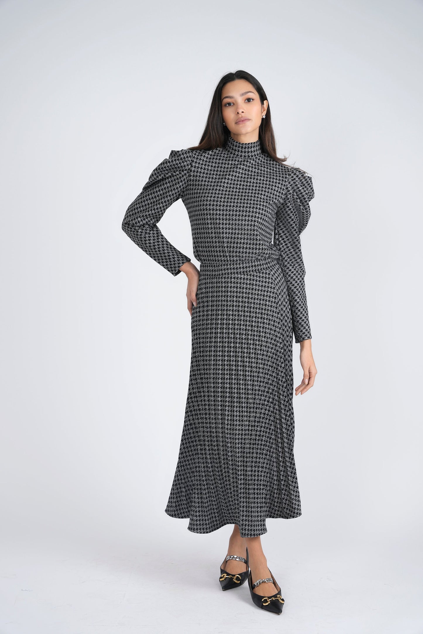 Knit Hound Tooth 2 PC Set