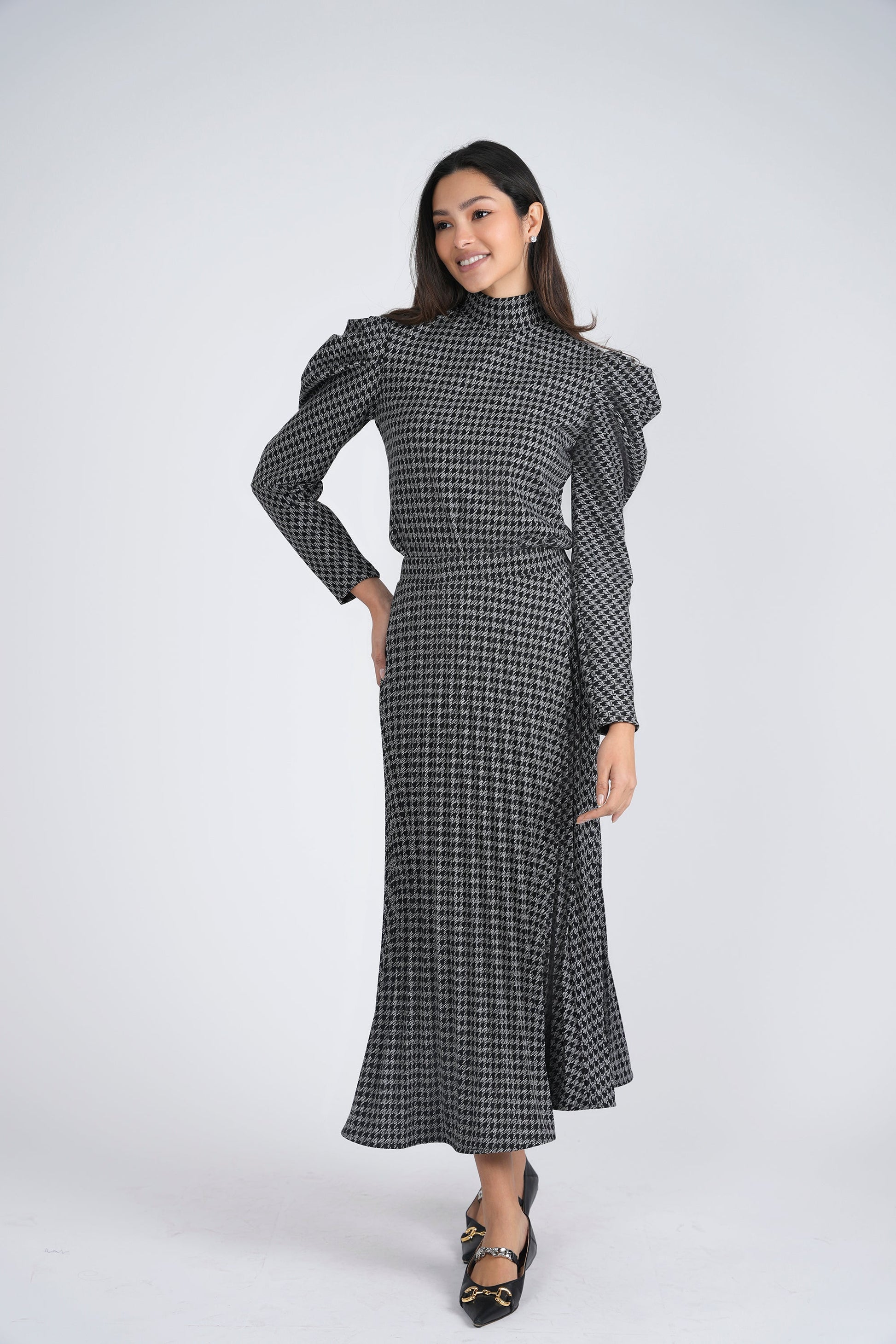 Knit Hound Tooth 2 PC Set