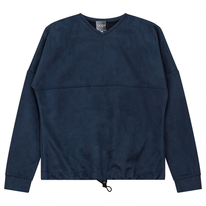 Suede Bungee Sweat Shirt Dark Denim