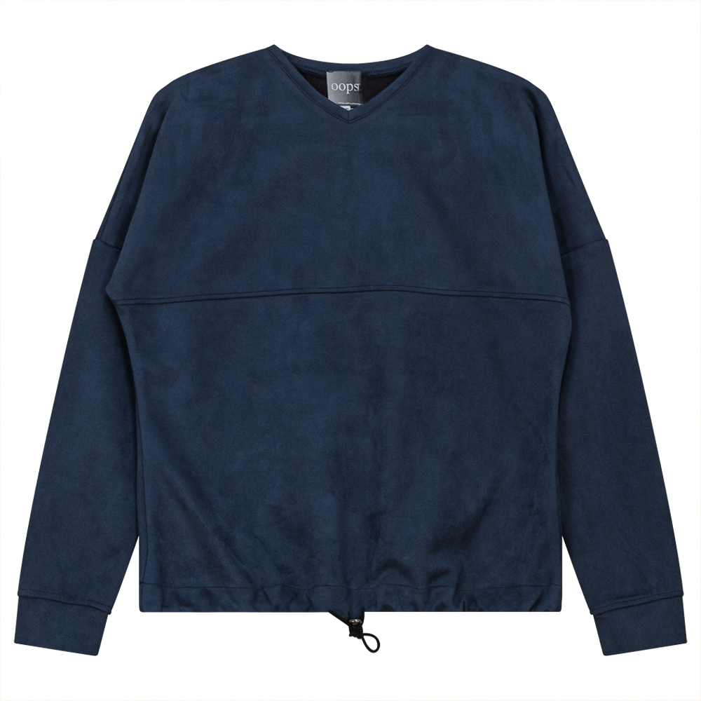 Suede Bungee Sweat Shirt Dark Denim