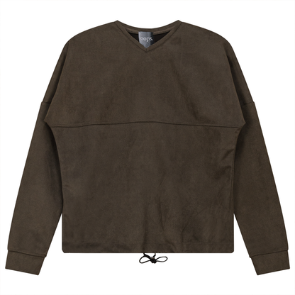 Suede Bungee Sweat Shirt Mocha