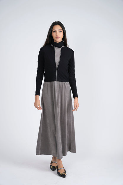Ladies Suede Maxi Jumper