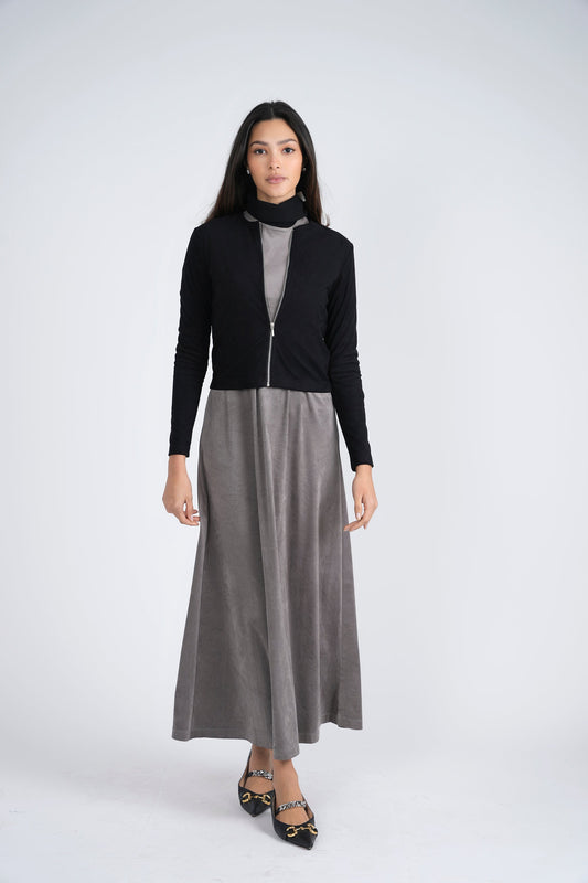Ladies Suede Maxi Jumper