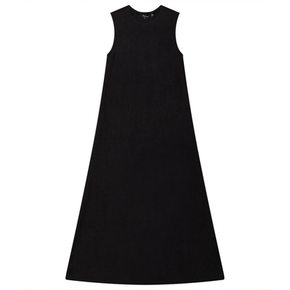 Ladies Suede Maxi Jumper Black