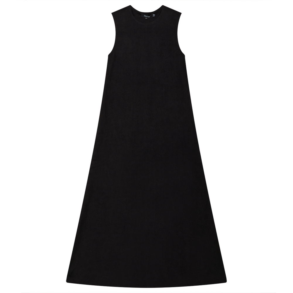 Ladies Suede Maxi Jumper Black