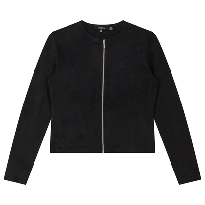 Ladies Suede Zip Jacket