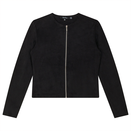 Ladies Suede Zip Jacket