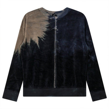 Tie Dye Splash Sweat Shirt Black Stone