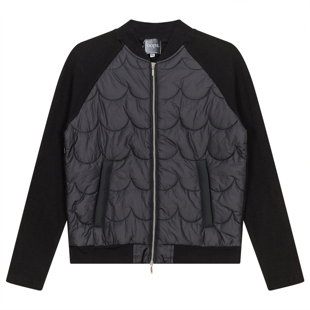 Jacket with Zipper Black