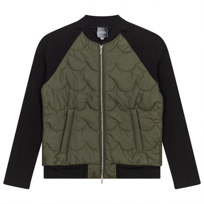 Jacket with Zipper Dark Olive