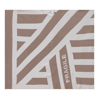 Pattern Knit Blanket Off White Sandstorm One Size