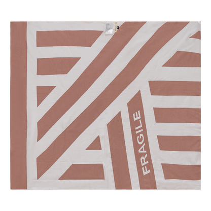 Pattern Knit Blanket Blossom Off White One Size