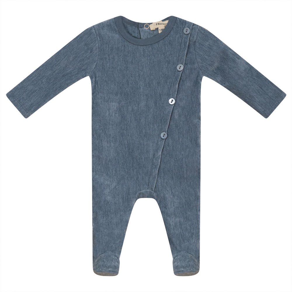 Velour Onesie Blue