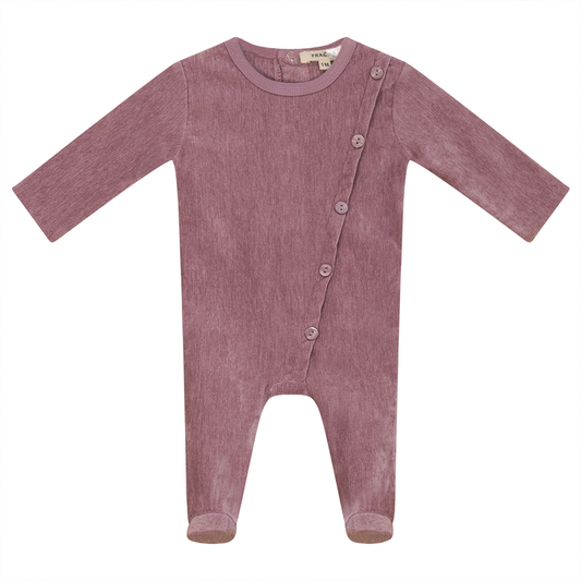 Velour Onesie Mauve