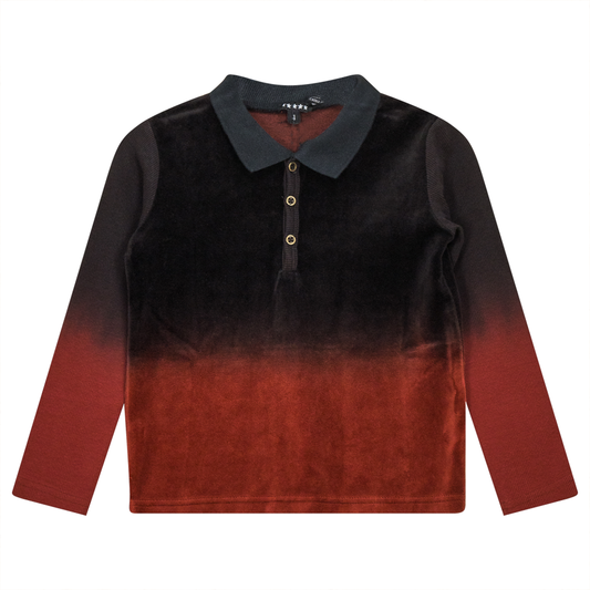 Dip Dye Polo Light Cabernet Black