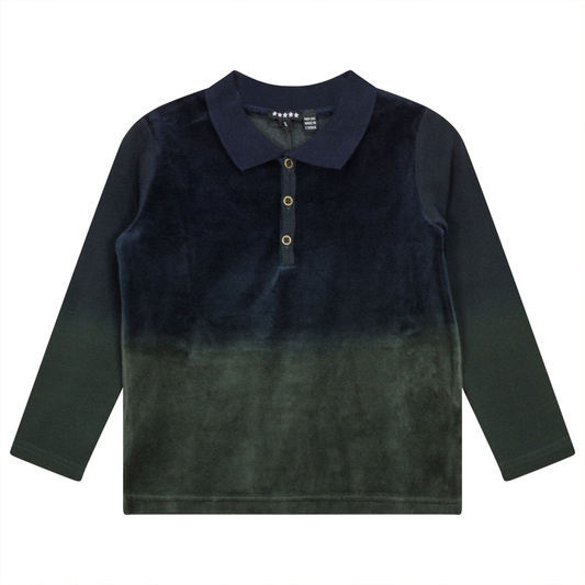 Dip Dye Polo Olive Midnight