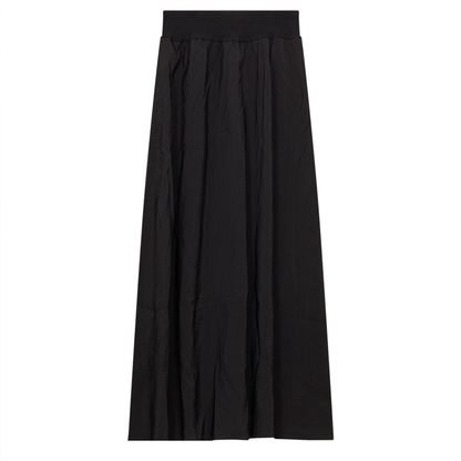 Faux Suede Skirt Black