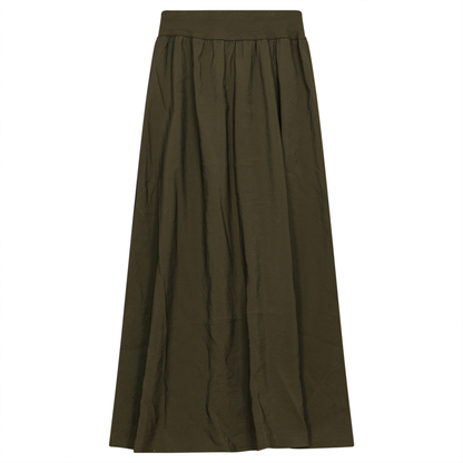 Faux Suede Skirt Olive