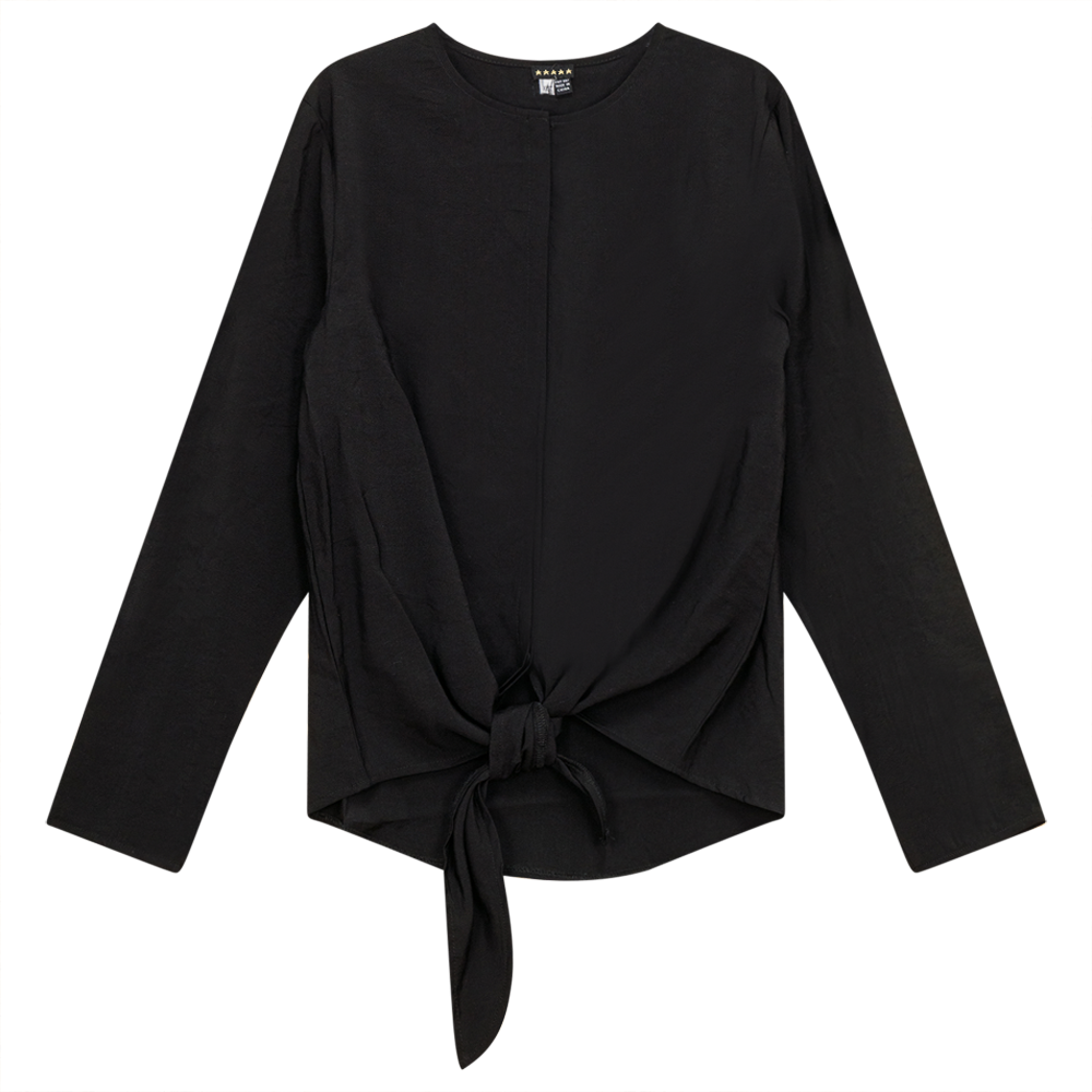 Faux Suede Top Black