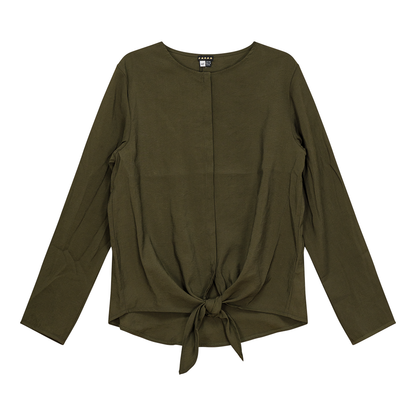 Faux Suede Top Olive