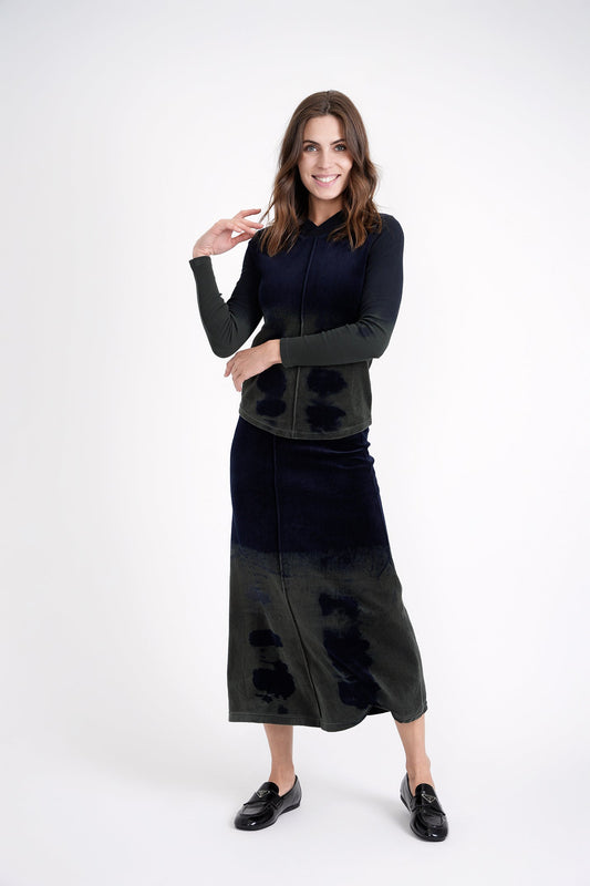 Tie Dye Cotton Velour Top