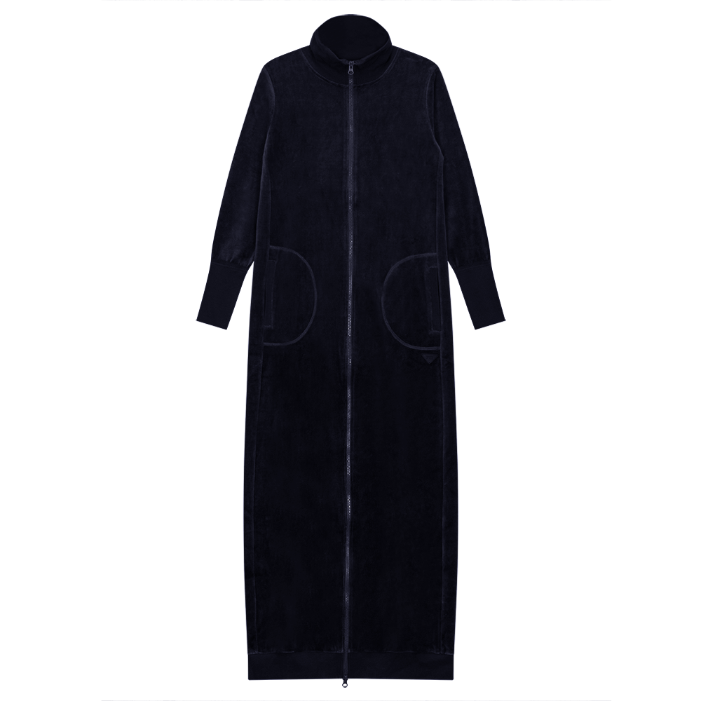 Maxi Dress with Turtle Neck Midnight