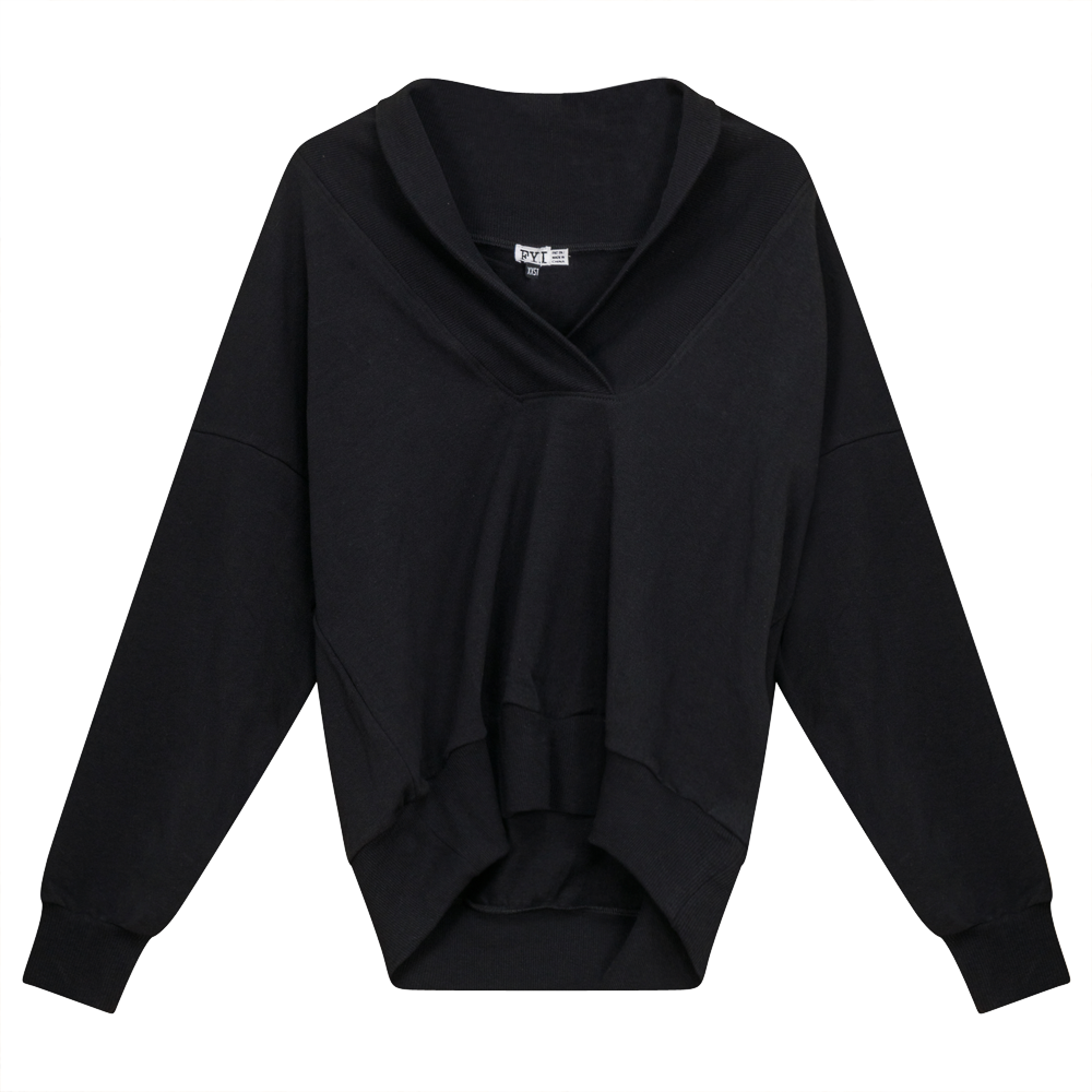 Shawl Collar Sweater Black